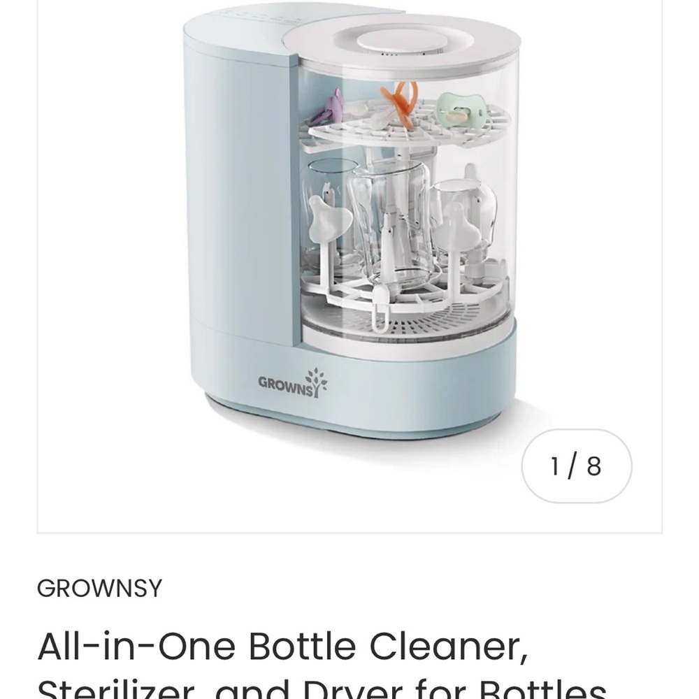 GROWNSY All-in-One Bottle Cleaner and Sterilizer
Brand new in box